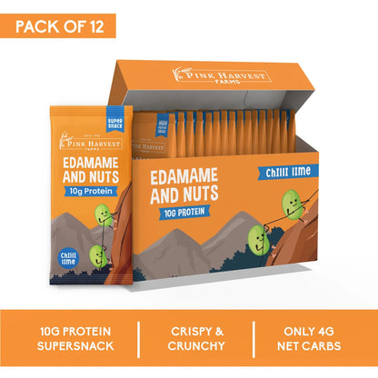 Edamame & Nuts - Chilli Lime (Pack of 12)
