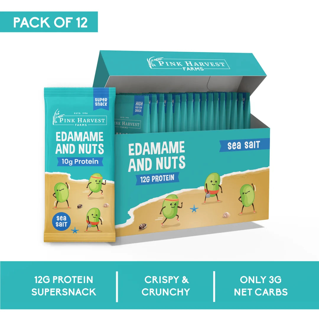 Edamame & Nuts - Sea Salt (Pack of 12)