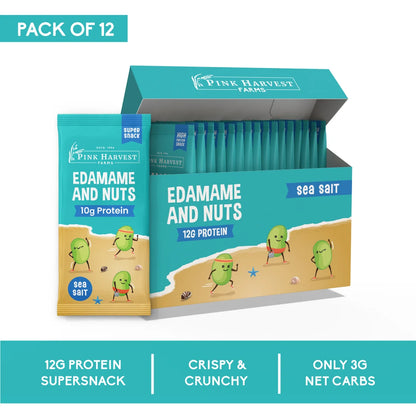 Edamame & Nuts - Sea Salt (Pack of 12)
