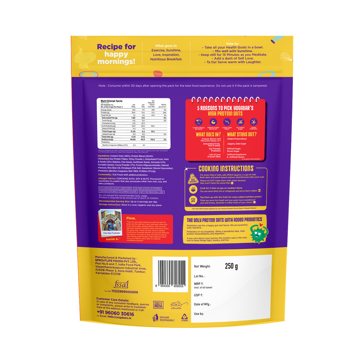 Dark Chocolate - High Protein Oats
