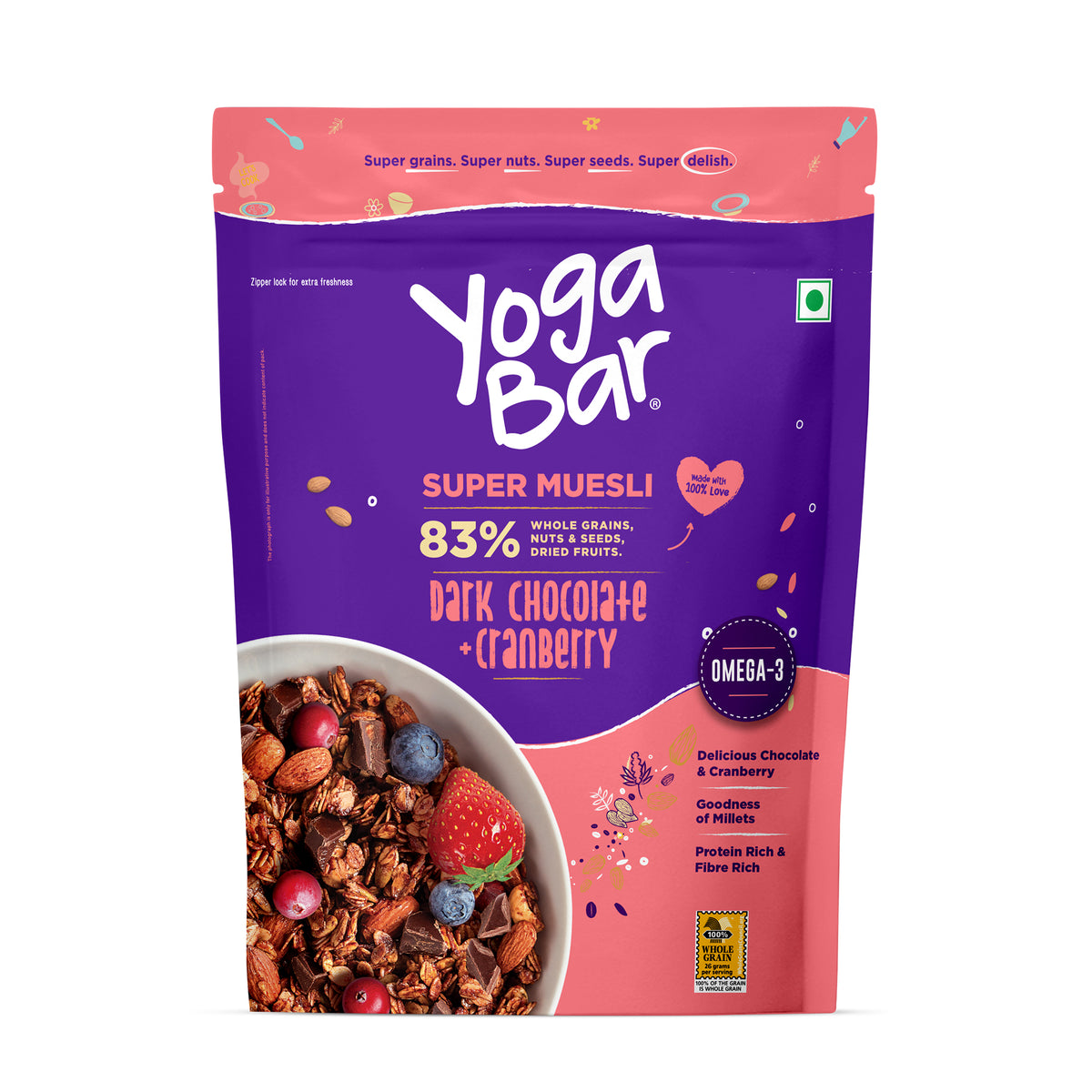 Dark Chocolate & Cranberry - Super Muesli