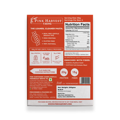 Red Lentil Fusilli