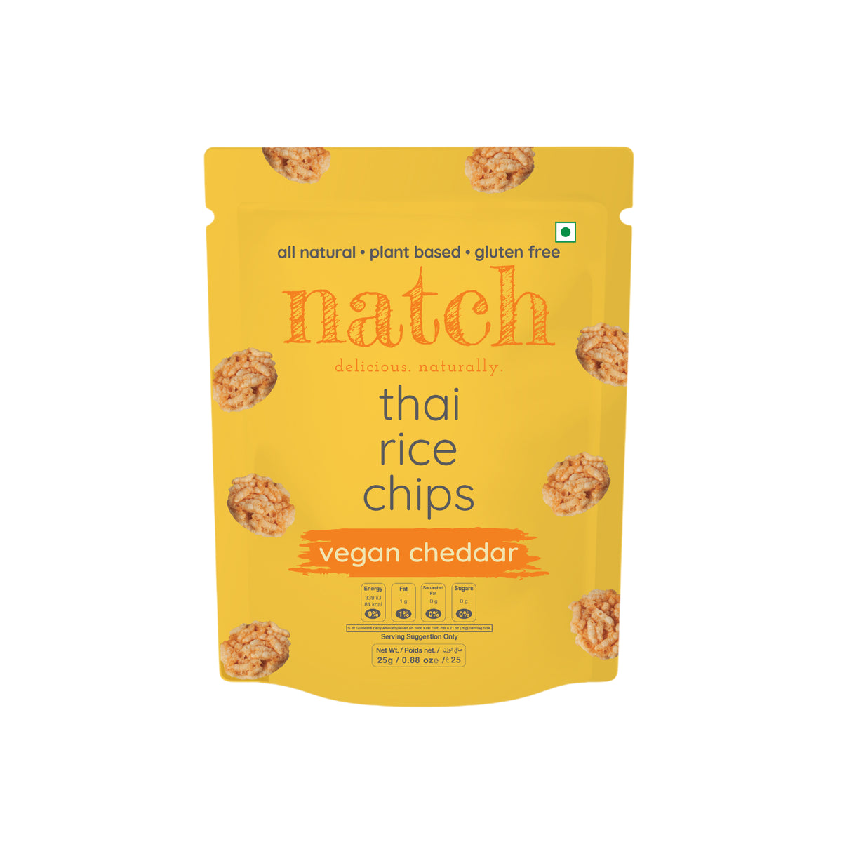 Thai Rice Chips - Vegan Cheddar